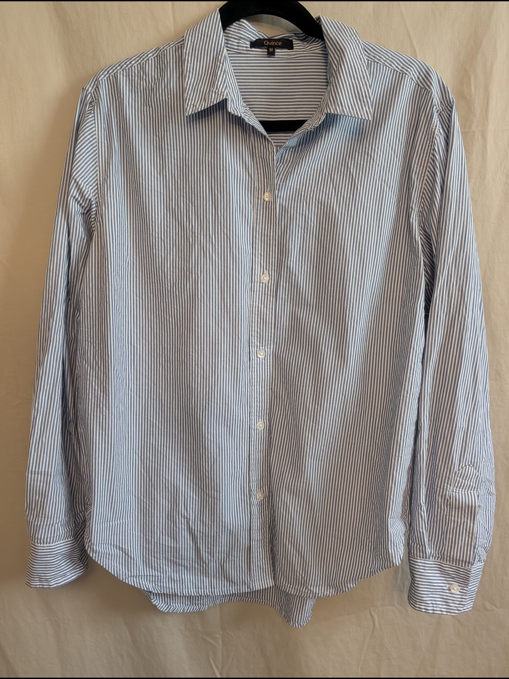 Quince Women's 100% Organic Cotton Poplin Long Sleeve Shirt